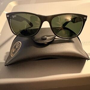 Ray-Ban Black and Green Sunglasses
